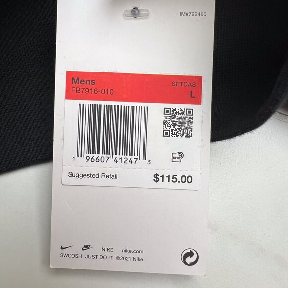 Nike Men's Tech Fleece Sportswear Black Crewneck FB7916-010 Multi-Size - Picture 11 of 11